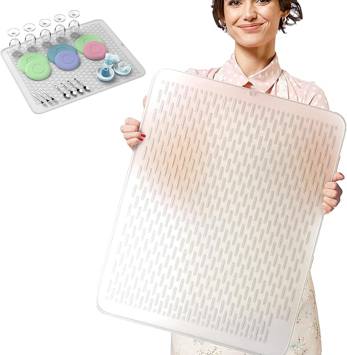 Extra Large heavy duty silicone dish drying mat by HIGHERHUMAN