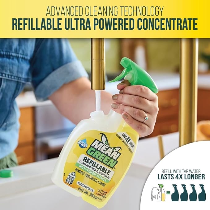 Mean Green Refillable Ultra Powered CONCENTRATE Multi Purpose Cleaner, Citrus & - Image 3