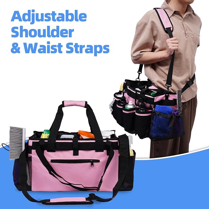Large Cleaning Caddy, Professional Wearable Supplies Bag - Image 5
