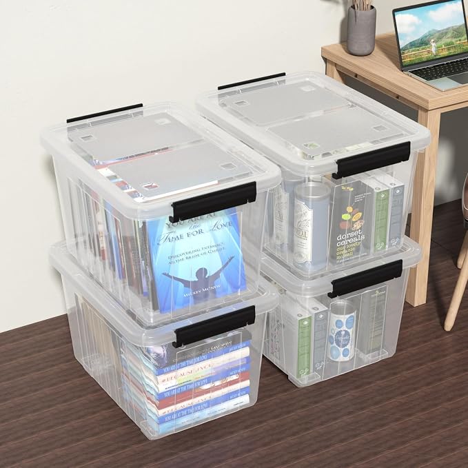 30 Quart Plastic Clear Storage Bin - Image 5