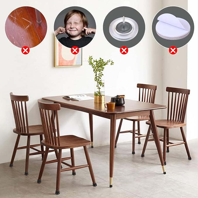 Ezprotekt 24 Pcs Round Silicone Chair Leg Floor Protectors - Image 6