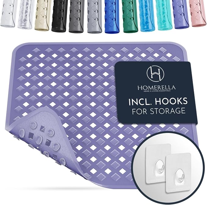 Homerella Anti Slip Shower Mat | Anti Mold Non Slip Bathtub Mat by Homerella