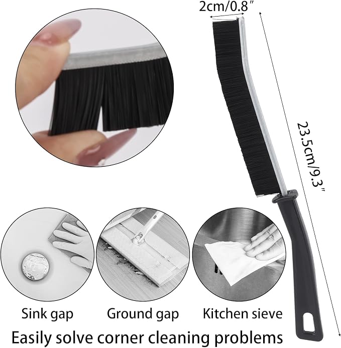 6Pcs Hard Bristle Crevice Cleaning Brush, Grout Cleaner Brush - Image 4