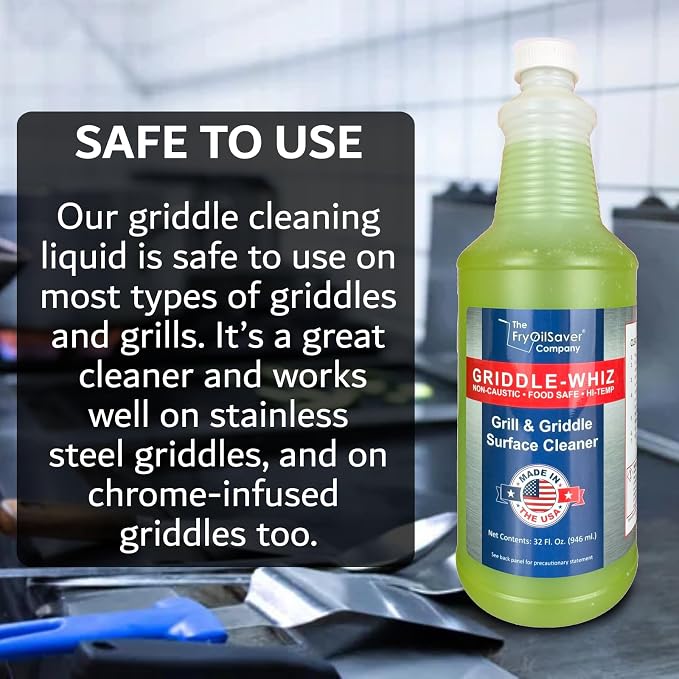 Griddle-Whiz 3 Piece Griddle Cleaning Kit | Liquid Grill Cleaner w/Griddle - Image 3