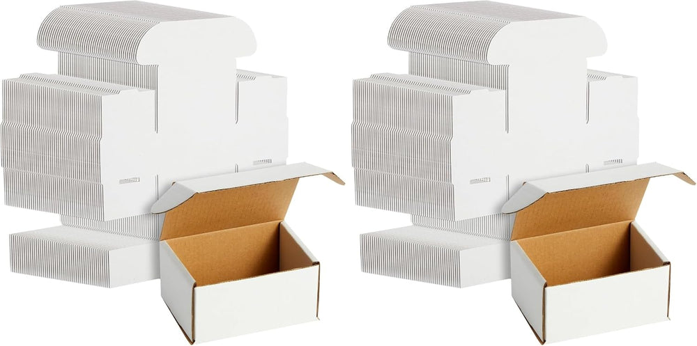 Stockroom Plus Mailing Box - 100 Pack, White, 4 x 3 x 2 Inch Corrugated Cardb...