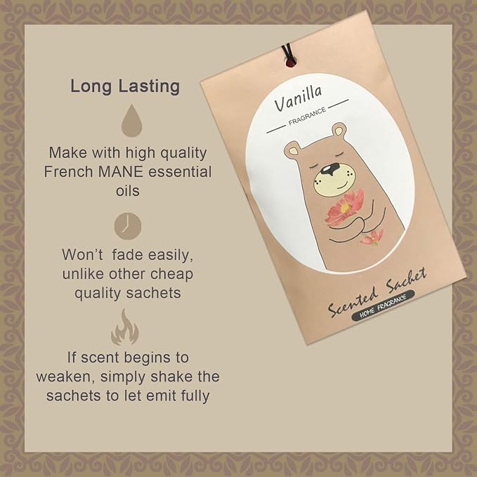 14 Packs Vanilla Scented Sachets - Image 2