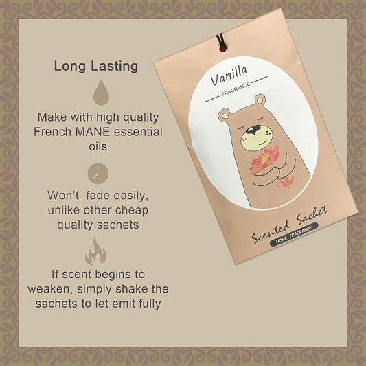 14 Packs Vanilla Scented Sachets - Image 2
