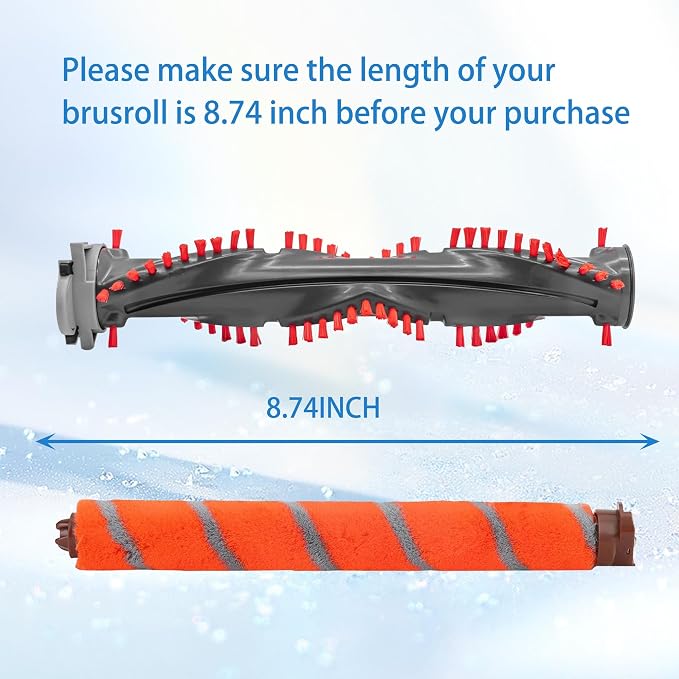 Soft Bristle Brushroll Roller Hepa Foam Filter Replacement Parts Compatible - Image 2
