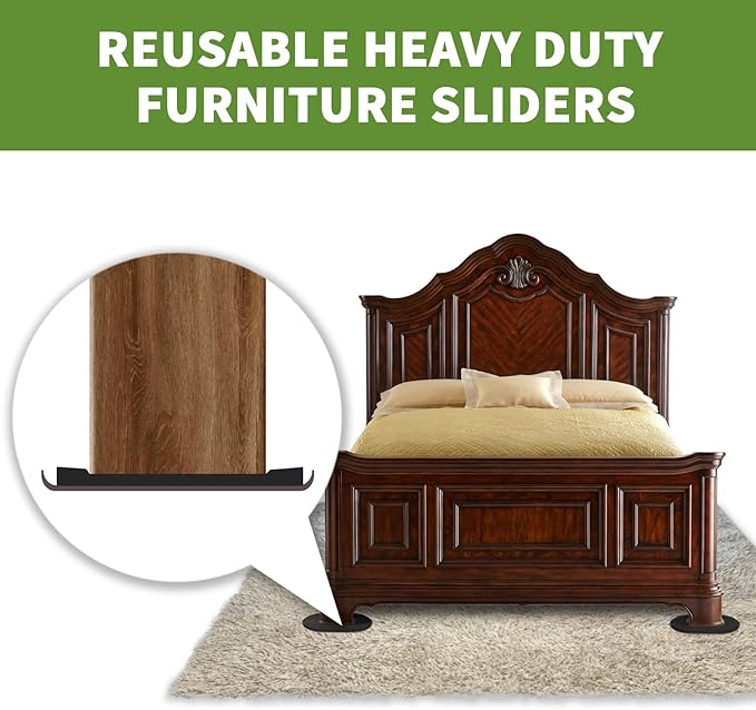 Furniture Sliders for Carpet 4 PCS - Image 6