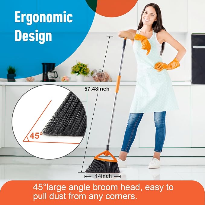 3 Pack Heavy Duty Outdoor Broom - Image 3