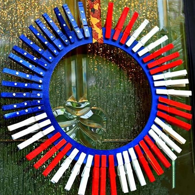 DurReus Small Clothespins Decorations Display Art Project Wood Kitchen Clips - Image 5