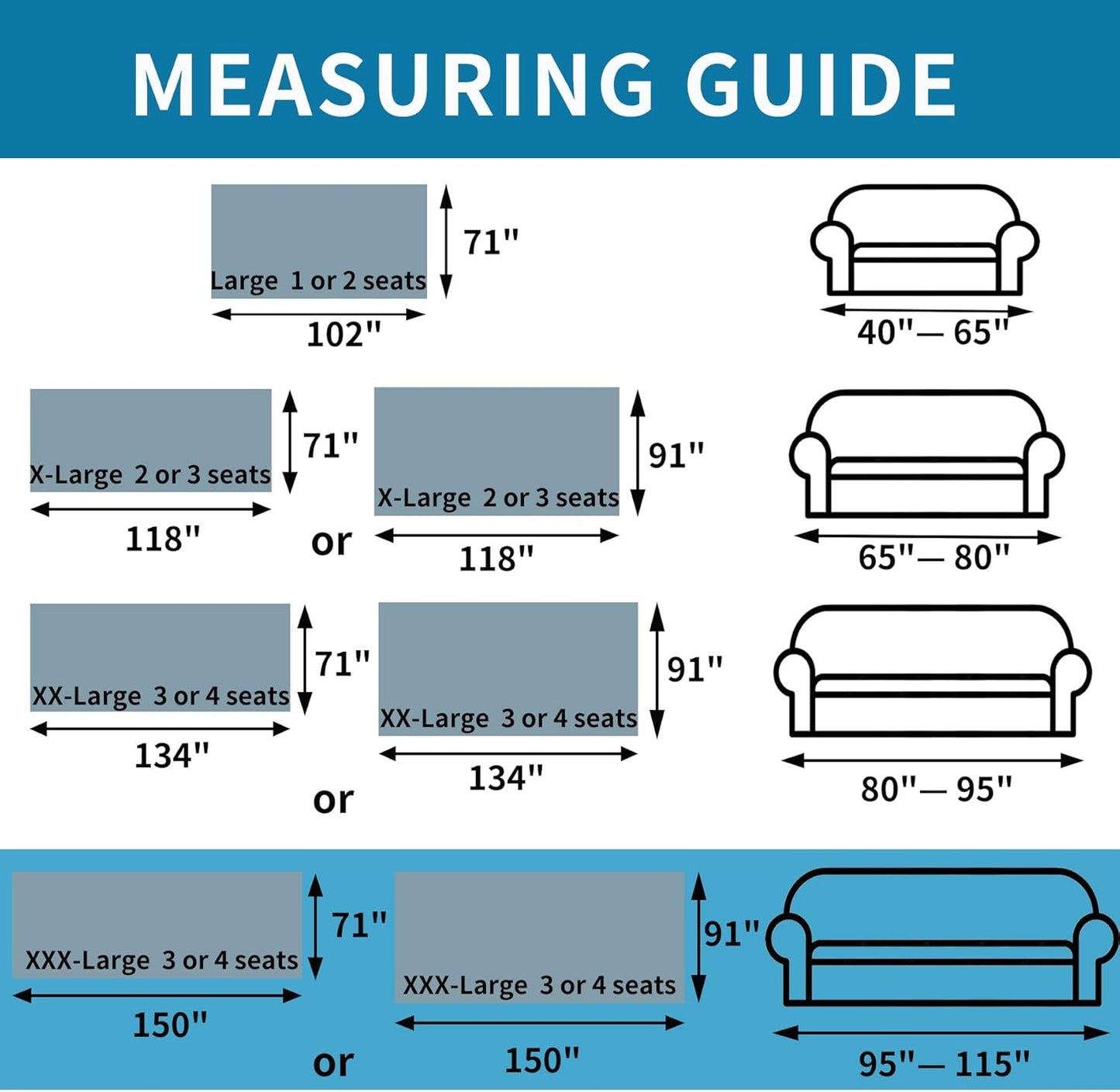 HAOMAIJIA Non Slip couch cover sofa covers for 3 cushion couch Washable sectional couch covers for Dogs pet Furniture Protector Couch Cover Blanket for Living Room (Off white, 91"x150")