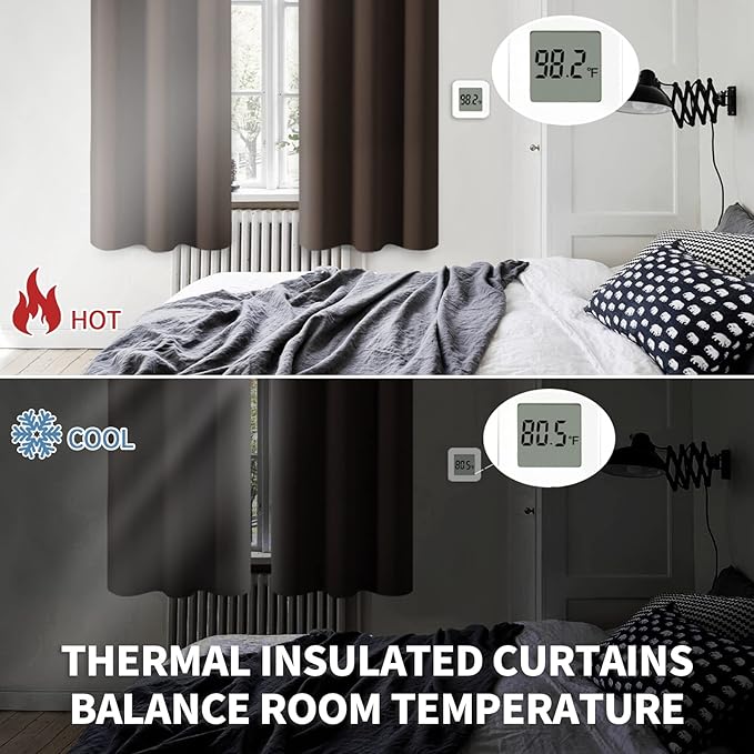 BGment Short Blackout Curtains 40 Inches Length - Image 4