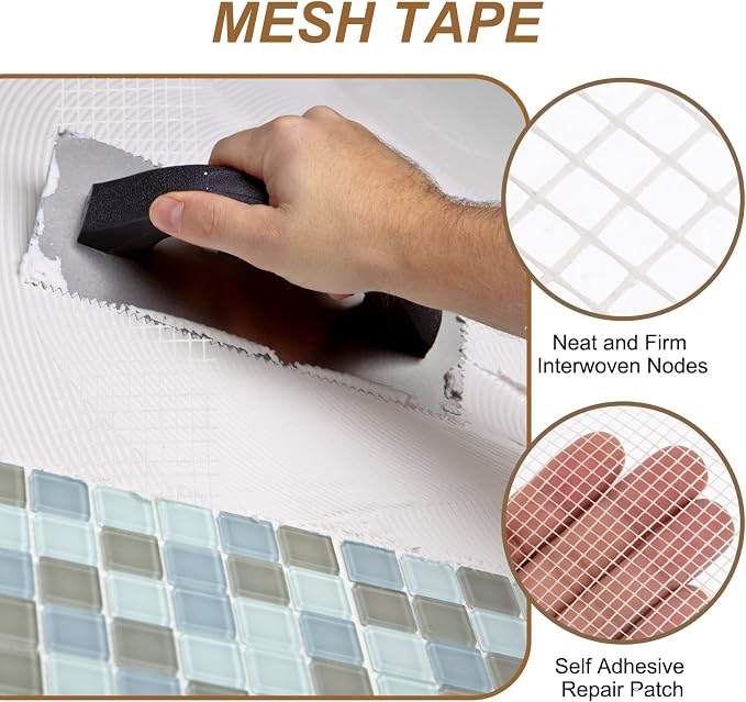 PATIKIL Drywall Repair Mesh Tape, 2 inch x 82 ft Fiberglass Repair Patch - Image 3