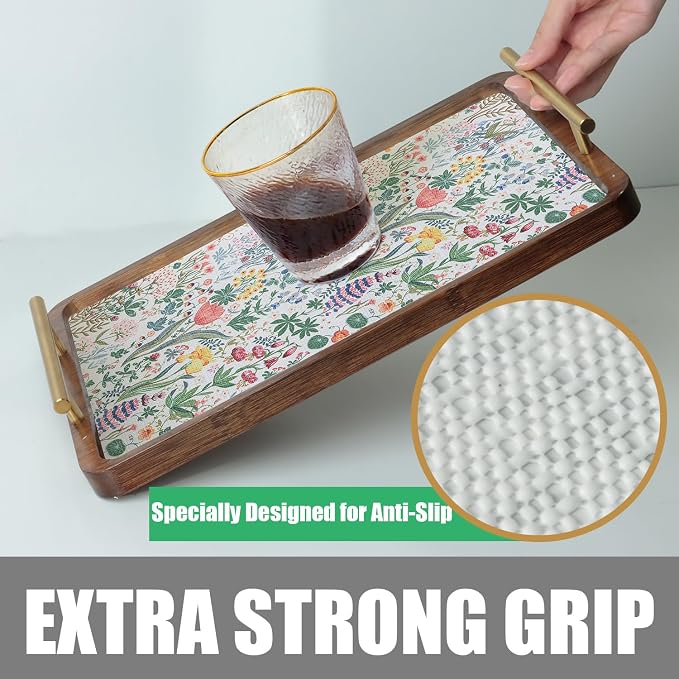 Floral Shelf Drawer Liners, 16IN x 10FT Non Adhesive and Strong Non-Slip - Image 5