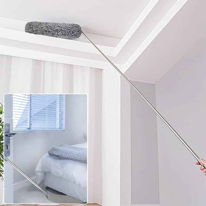 100 Inch Retractable Gap Dust Cleaner Cleaning Tools & Microfiber Feather - Image 7