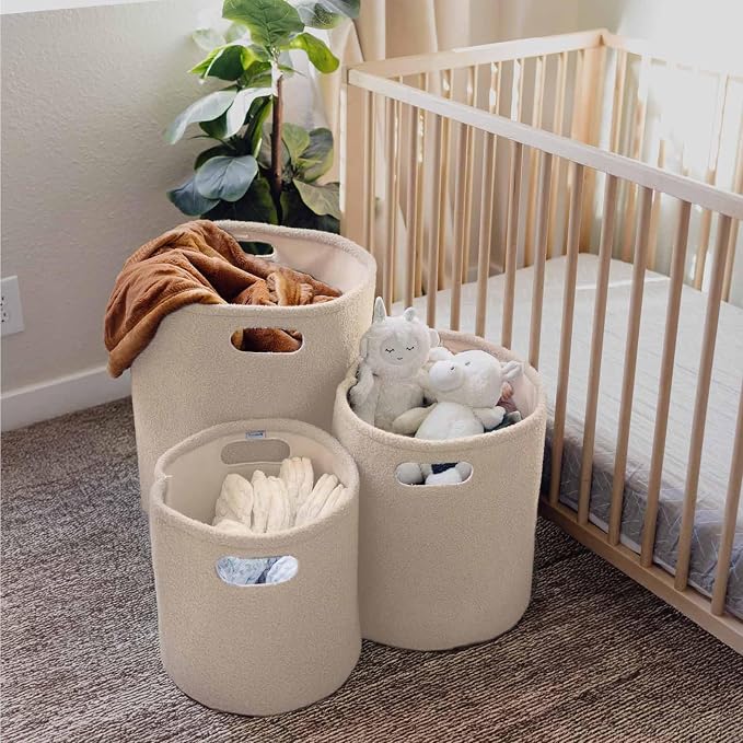 PUTSKA Basket – Round Storage for Toys and Clothes, Stuffed Animals – Soft Baby - Image 7