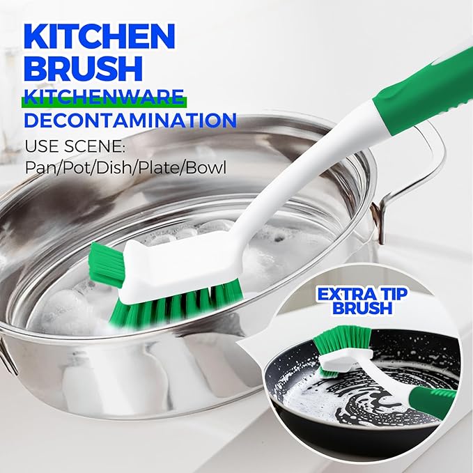 Holikme Cleaning Brush Set for Household Use, Scrub Brush, Kitchen Brush - Image 2