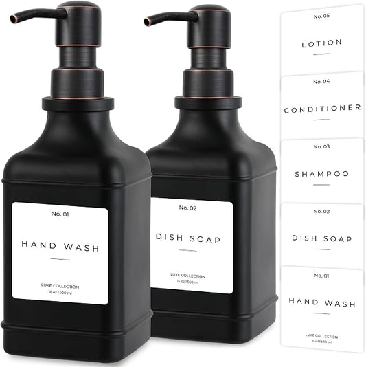 Emerson Essentials Soap Dispenser, Dish Soap Dispenser, Soap Bottle Farmhouse by Emerson+Essentials