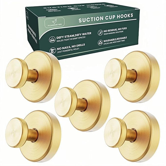 2025 Upgraded Stainless Steel Heavy Duty Suction Cup Hooks by FuyeorTee