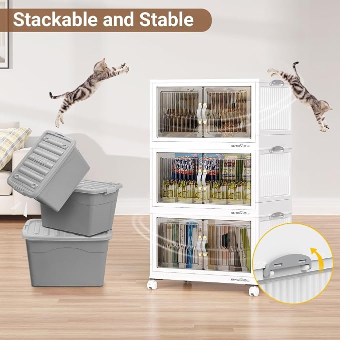 BROVIEW 240Qt Stackable Storage Bins - Image 8