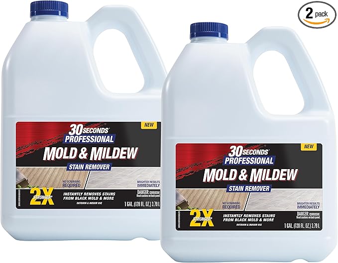 30 SECONDS Pro Mold and Mildew Stain Remover | Scrub Free | Brighter Results by 30SECONDS