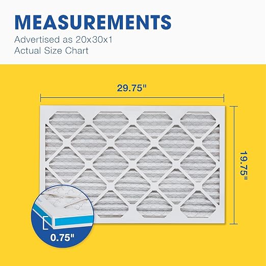 Aerostar 20x30x1 MERV 11 Air Filter, 4 Pack Set of HVAC Furnace Filters - Image 5