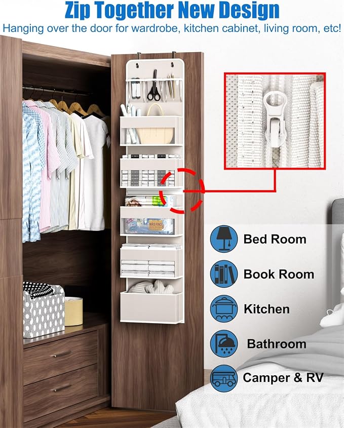 Closet Organizers and Storage, Over The Door Organizer, 6 Shelf Camper Storage - Image 5