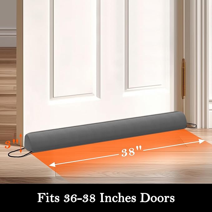 Sunolga 38" Door Draft Stopper Blocks Hot and Cold Air - Image 2