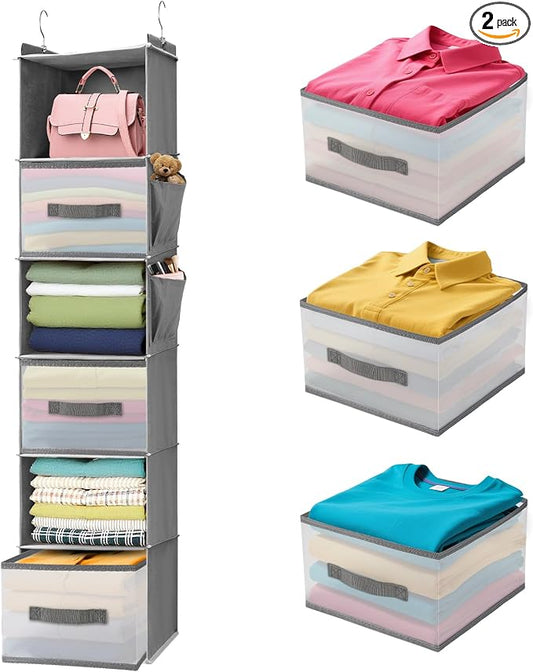 6-Tier Hanging Closet Organizer by Unknown