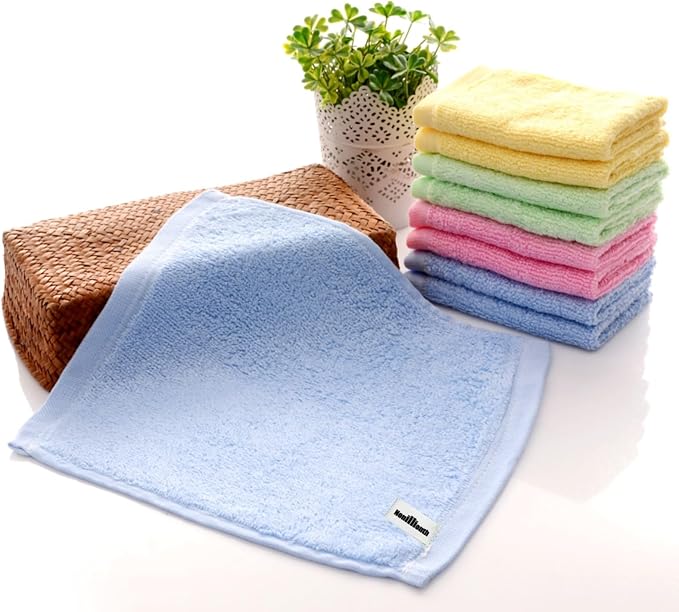 Bamboo Microfiber Cleaning Cloth-8Pcs Kitchen Wash Cloths, Wood Fiber Window by Nonillionth