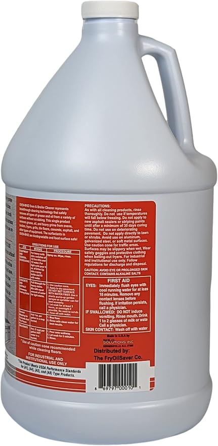4 x 1 Gallon Oven-Whiz Oven & Grill Cleaner by FryOilSaver Co., Tough Stain - Image 3