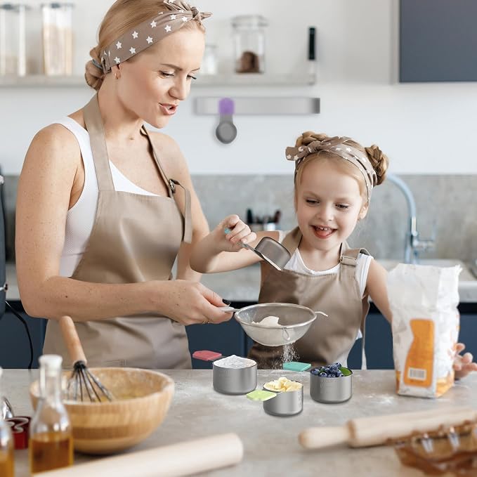 Magnetic Measuring Cups, 7 Stainless Steel Nesting Measuring Cup Set - Image 5