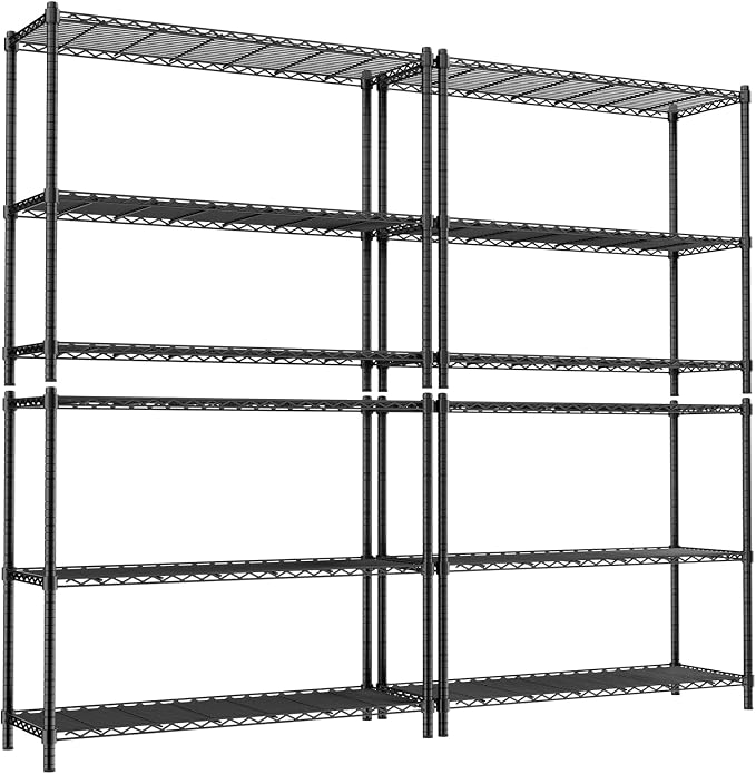 Storage Shelves, 3-Tier Adjustable Metal Industrial Utility Shelf Rack by Unknown