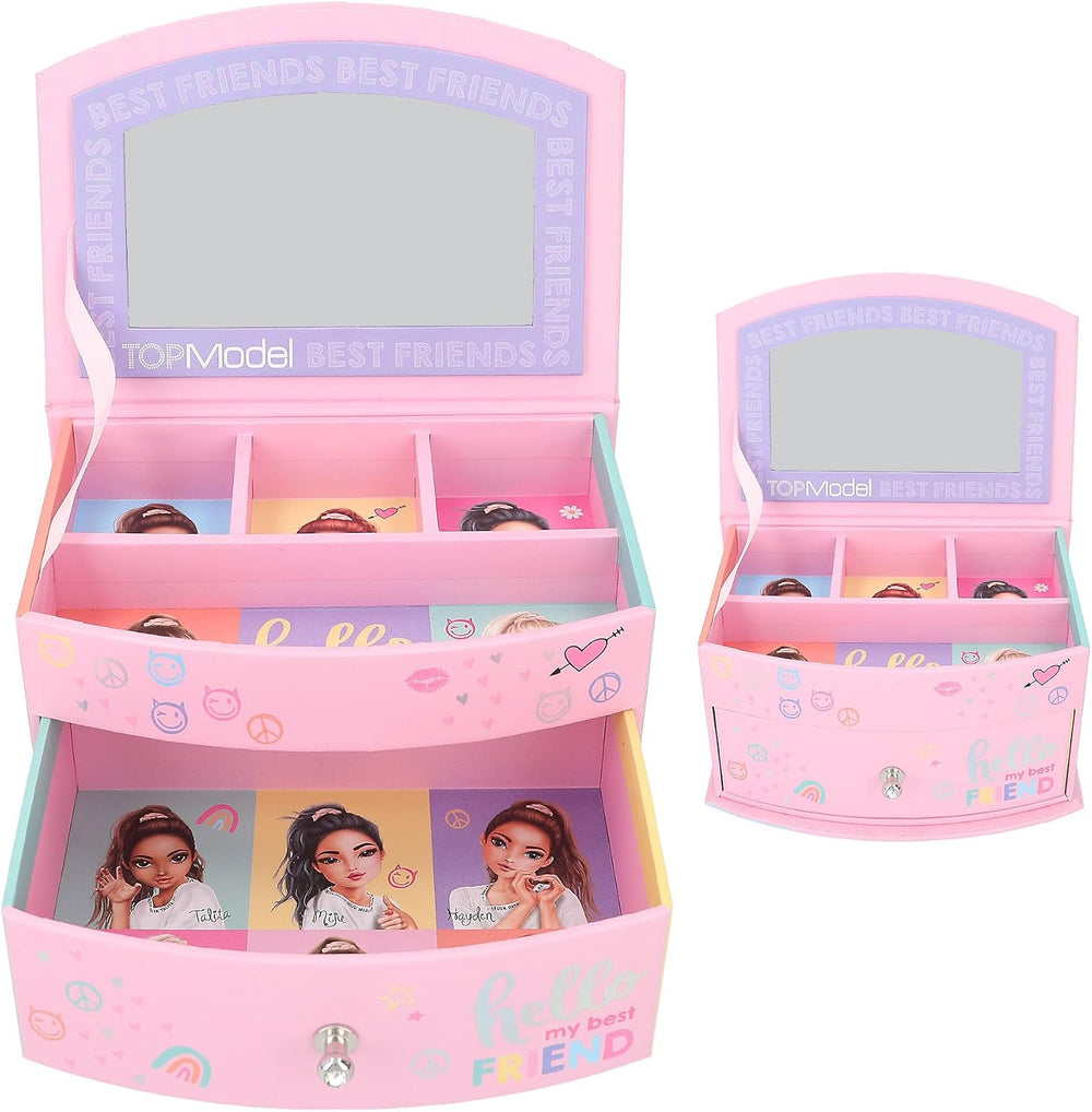 Depesche 12719 TOPModel Snap Shots - Small Jewellery Box in Pink with Mannequ...