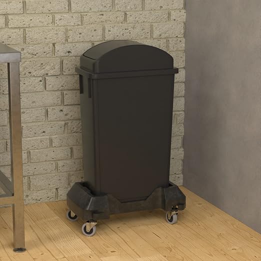 23 Gallon Black Slim Jim Trash Can - Image 4
