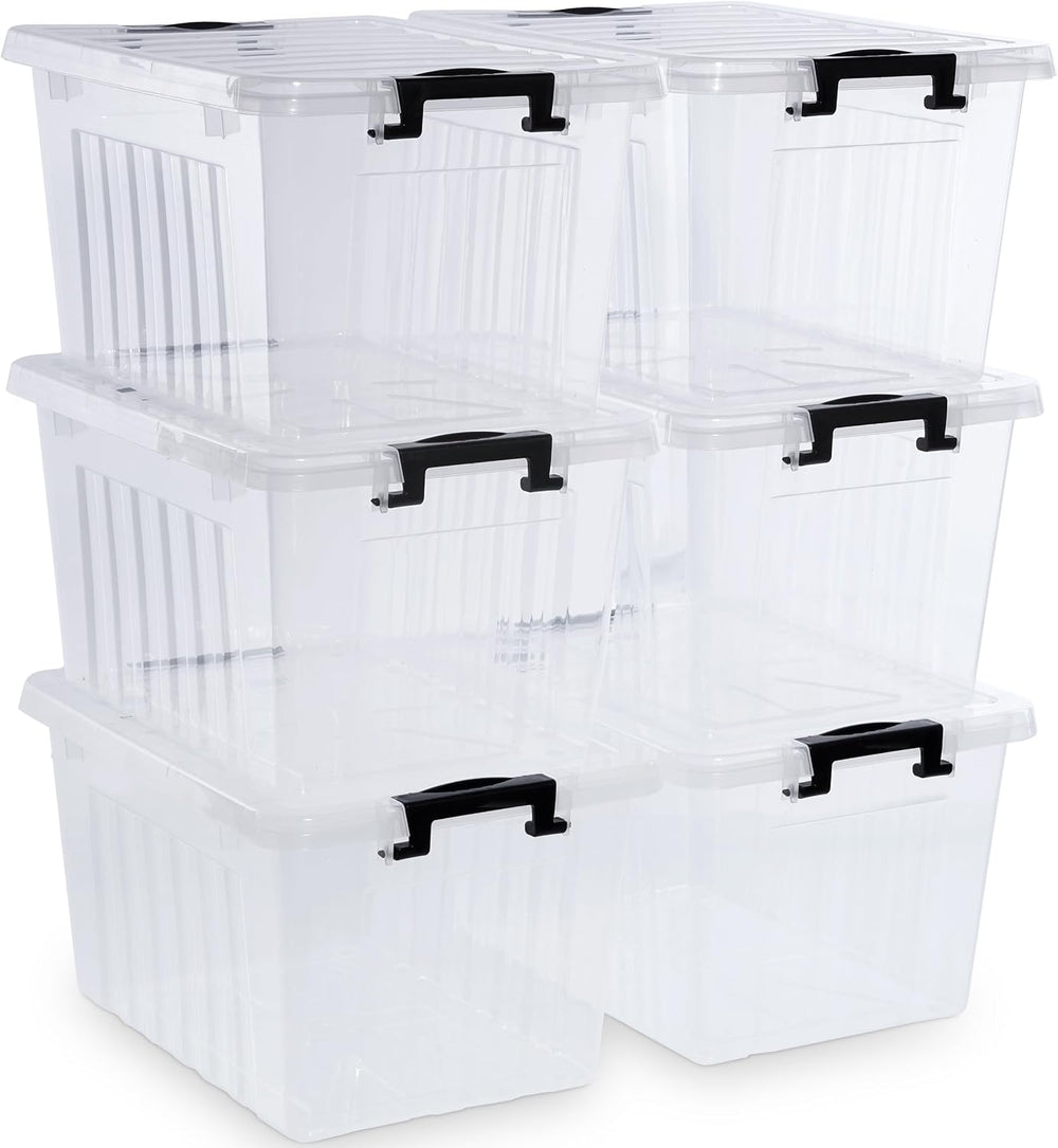 Citylife 22 QT Clear Plastic Storage Bins