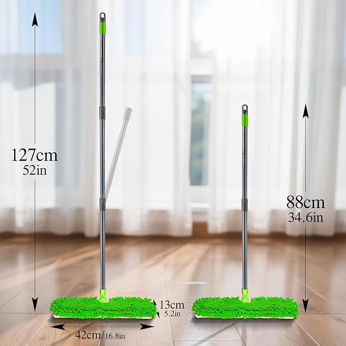 MASTERTOP Microfiber Mops for Floor Cleaning, Double-Sided Dust Mop - Image 7