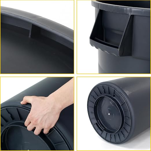 32 Gallon Outdoor Trash Can, Outdoor Trash Can - Image 4