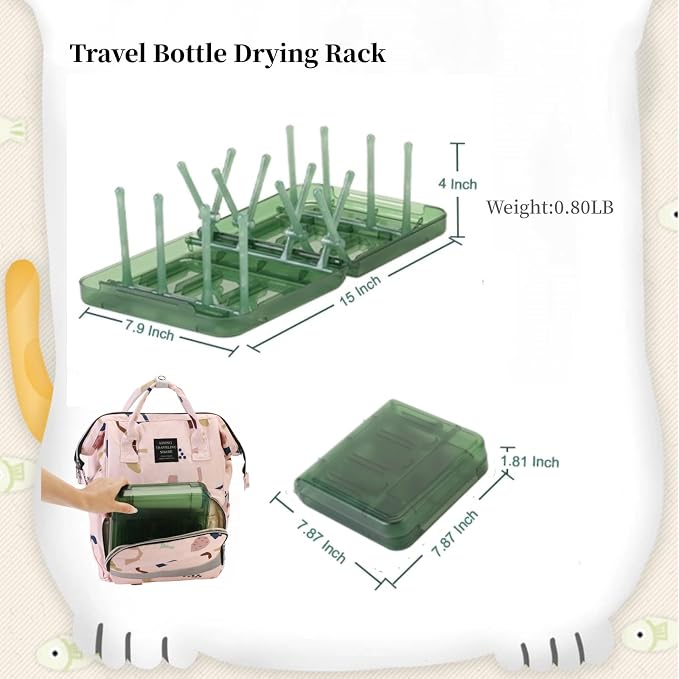 Travel Bottle Drying Rack Space Saving, Foldable Bottle Drying Rack - Image 7