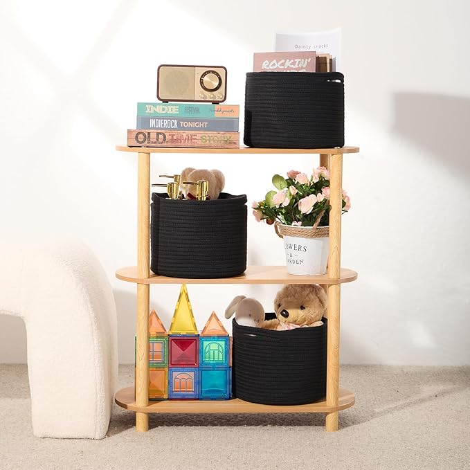 Small Basket for Organizing | Cube Shelf Closet Storage Baskets | 9.7×9.7×7.1” - Image 6
