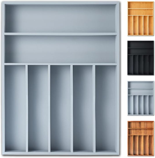 Silverware Organizer, 12.5 Inch Utensil Organizer Kitchen Drawer Organizer by Sunbreath