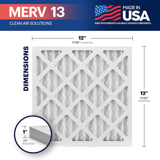 BNX TruFilter 12x12x1 Air Filter MERV 13 - Image 2
