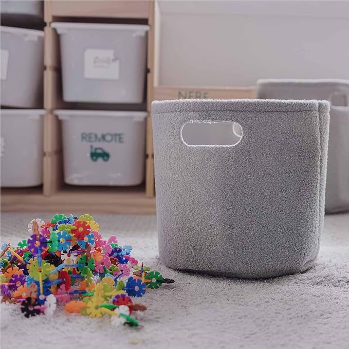PUTSKA Basket – Round Storage for Toys and Clothes, Stuffed Animals – Soft Baby - Image 2