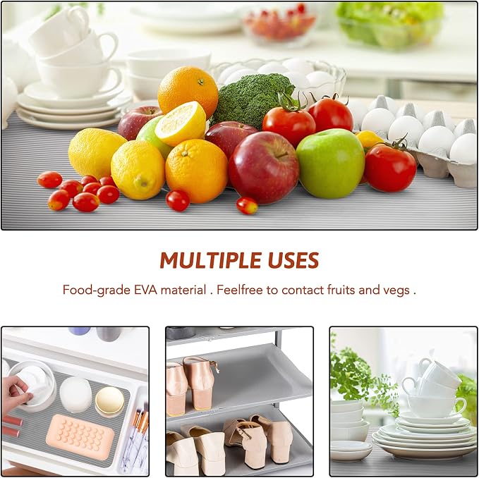 Glotoch Premium Grey Shelf Liner 17.5" x 30 ft. - Image 4