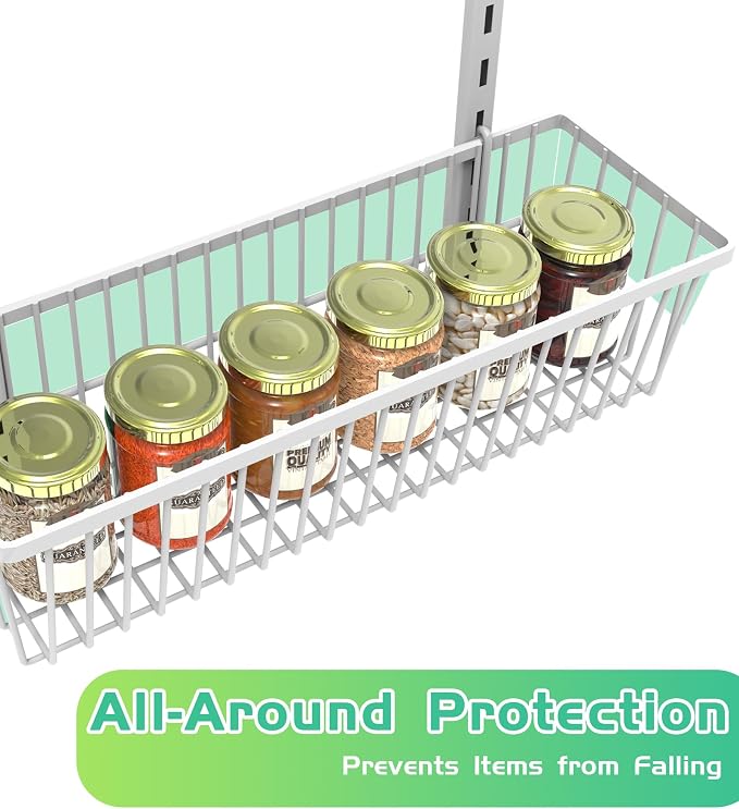 White 9-Tier Over The Door Pantry Organizer, Pantry Organization and Storage - Image 6