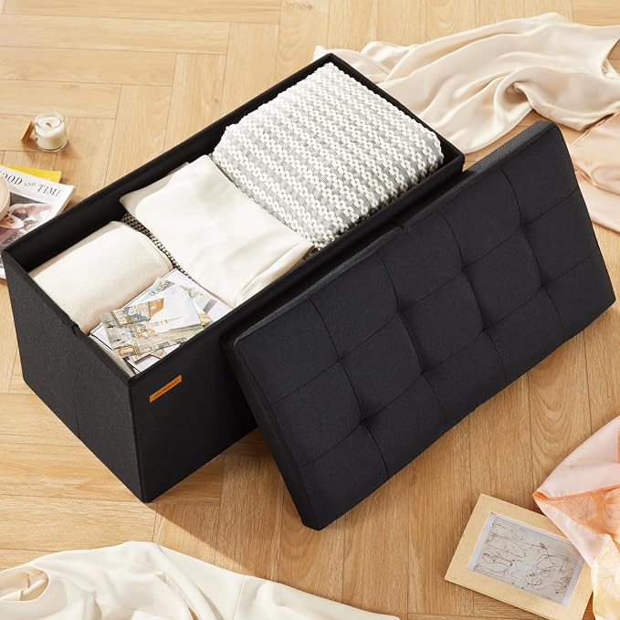 HAUSFRAU - 30 Inches Storage Ottoman Bench - Image 2