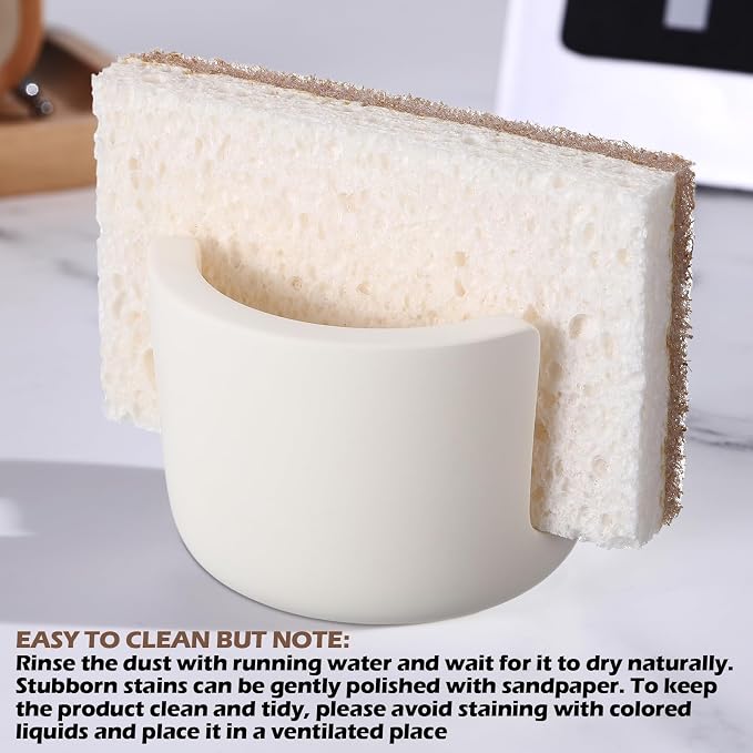 Geelin 2 Pack Diatomite Stone Sponge Holder - Image 7