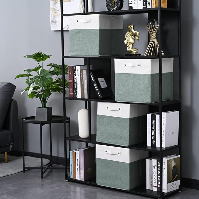 13 x 13 Inch Fine Linen Storage Bins - Image 7