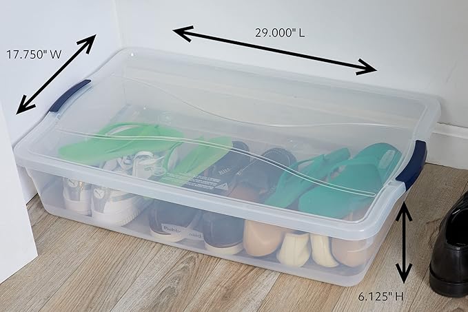Rubbermaid Cleverstore 42 Quart Stackable Plastic Storage Bin - Image 3